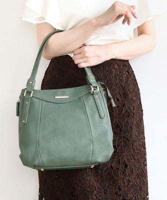 MK MICHEL KLEIN BAG (Women)/エムケーミッシェルクランバッグ [2WAY/A4収納可]サイドファスナーデザイントートバッグ