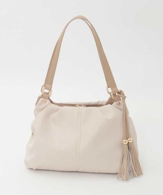 タッセル付きタックデザイントートバッグ | MK MICHEL KLEIN BAG