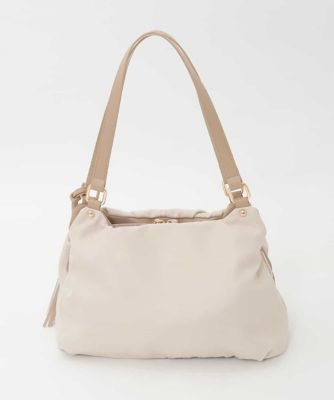 タッセル付きタックデザイントートバッグ | MK MICHEL KLEIN BAG