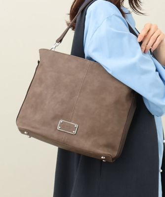 ＜MK MICHEL KLEIN BAG (Women)＞［２ＷＡＹ］合成皮革ワンハンドルバッグ