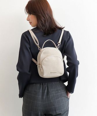 3WAY／軽量］合成皮革ミニマムリュック | MK MICHEL KLEIN BAG