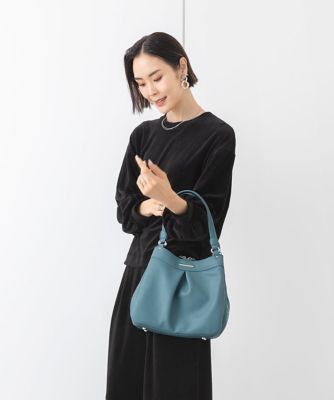 ＜MK MICHEL KLEIN BAG (Women)＞［２ＷＡＹ］合成皮革タックデザインバッグ