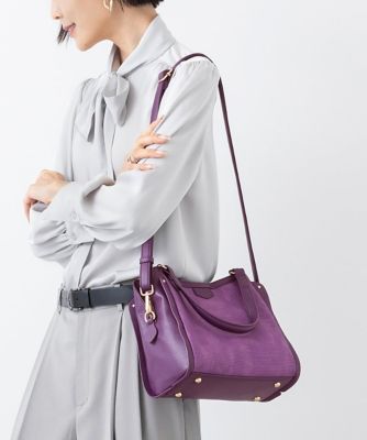 ＜MK MICHEL KLEIN BAG (Women)＞［２ＷＡＹ］合成皮革メッシュデザイントートバッグ