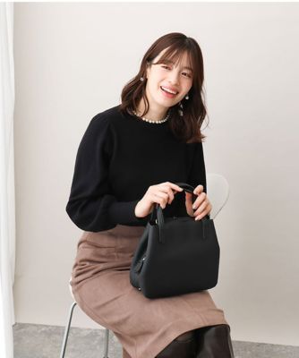 ＜MK MICHEL KLEIN BAG (Women)＞［２ＷＡＹ］スクエアコンパクトトートバッグ