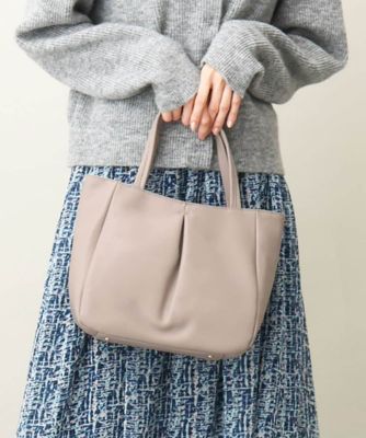 ＜MK MICHEL KLEIN BAG (Women)＞レザータックデザインバッグ