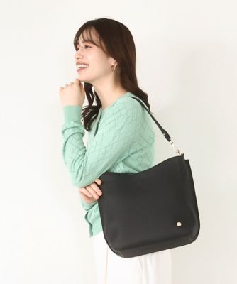 ＜MK MICHEL KLEIN BAG (Women)＞［２ＷＡＹ］カウレザースクエアショルダーバッグ
