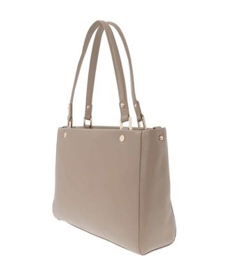 MICHEL ★ミッシェルクラン★A4収納バッグ★MK★ショルダー 2WAY/A4収納可]スター柄タックデザイントートバッグ(トート