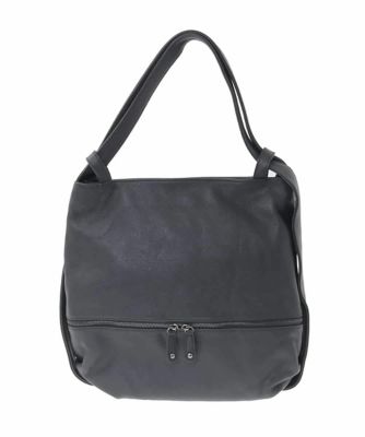 MK MICHEL KLEIN BAG (Women)/エムケーミッシェルクランバッグ [2WAY/A4収納可]カウレザー変形トートバッグ 94ブラック 旅行用かばん・バッグ【三越伊勢丹/公式】