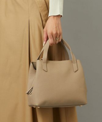 ＜MK MICHEL KLEIN BAG (Women)＞［２ＷＡＹ］牛革コンパクトトートバッグ
