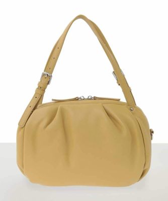 MK MICHEL KLEIN BAG (Women)/エムケーミッシェルクランバッグ [2WAY]カウレザーベルトハンドルトートバッグ 26マスタード 旅行用かばん・バッグ【三越伊勢丹/公式】