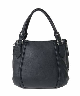 MK MICHEL KLEIN BAG (Women)/エムケーミッシェルクランバッグ [2WAY]サイドジップコンパクトトートバッグ 94ブラック 旅行用かばん・バッグ【三越伊勢丹/公式】