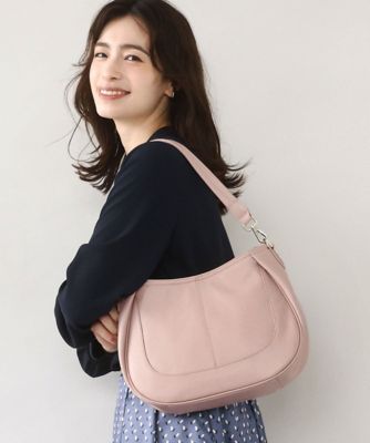 ＜MK MICHEL KLEIN BAG (Women)＞［２ＷＡＹ］ワンハンドルラウンドレザーバッグ