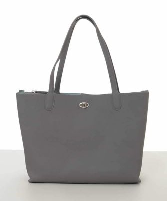 MK MICHEL KLEIN BAG (Women)/エムケーミッシェルクランバッグ [A4収納可]牛革スクエアトートバッグ 92グレー 旅行用かばん・バッグ【三越伊勢丹/公式】