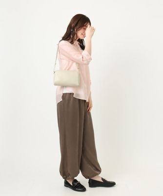 カウレザーコンパクトショルダーバッグ | MK MICHEL KLEIN BAG (Women