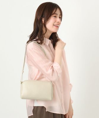 ＜MK MICHEL KLEIN BAG (Women)＞カウレザーコンパクトショルダーバッグ