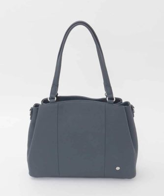2WAY／A4収納可］サークルメタルデザイン牛革トートバッグ | MK