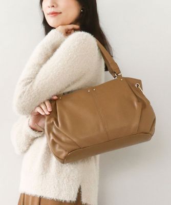＜MK MICHEL KLEIN BAG (Women)＞［２ＷＡＹ］カウレザータックデザイントートバッグ