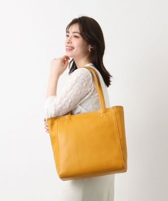 ＜MK MICHEL KLEIN BAG (Women)＞［Ａ４サイズ対応］カウレザーＢＩＧトートバッグ