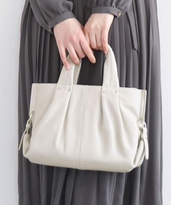 2WAY］サイドポイント牛革デザインハンドバッグ | MK MICHEL KLEIN