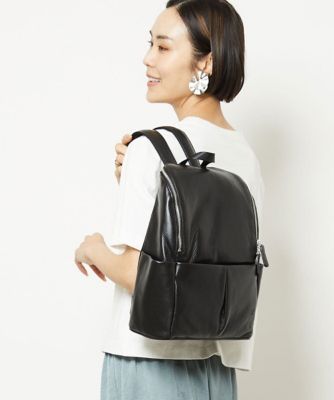 ラウンドファスナー牛革デザインリュック | MK MICHEL KLEIN BAG