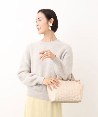 ＜MK MICHEL KLEIN BAG (Women)＞［２ＷＡＹ］フラワーキルティングバッグ