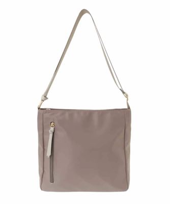 ［撥水加工／軽量］ナイロンスクエアショルダーバッグ