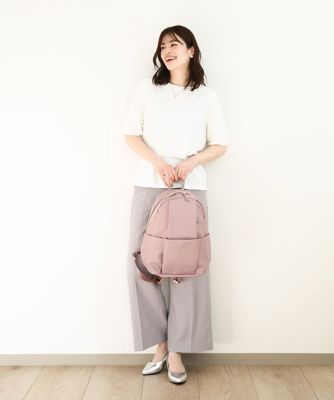 ［撥水加工］タックデザインマルチポケットリュック
