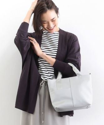 ＜MK MICHEL KLEIN BAG (Women)＞［２ＷＡＹ］三層構造切り替えデザイントートバッグ