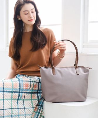 ＜MK MICHEL KLEIN BAG (Women)＞［Ａ４収納可］レザーポイント軽量トートバッグ