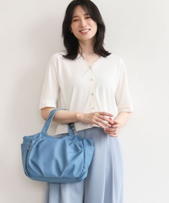 ＜MK MICHEL KLEIN BAG (Women)＞［２ＷＡＹ／撥水］多機能ポケットタックデザイントートバッグ