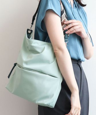 MK MICHEL KLEIN BAG (Women)/エムケーミッシェルクランバッグ ［２ＷＡＹ］アクセントハンドルナイロンバッグ