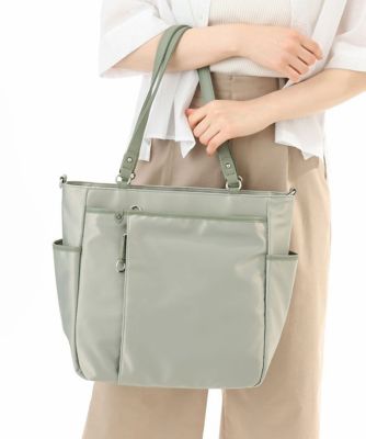 ＜MK MICHEL KLEIN BAG (Women)＞【２ＷＡＹ】多機能ポケットナイロントートバッグ