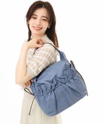 ＜MK MICHEL KLEIN BAG (Women)＞【２ＷＡＹ】ギャザーポケットナイロンデザインバッグ