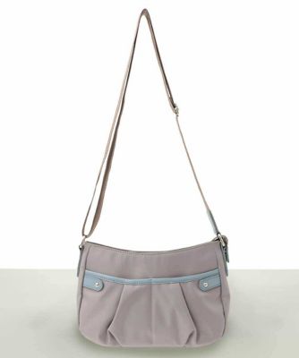 MK MICHEL KLEIN BAG (Women)/エムケーミッシェルクランバッグ ［撥水］異素材アクセントミニショルダーバッグ