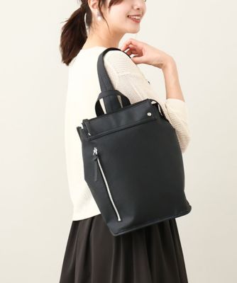 ＜MK MICHEL KLEIN BAG (Women)＞フェイクレザースクエアリュック