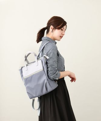 コグマ様 プリーツプリーズ イッセイミヤケ 異素材 切替 リュック ナイロン PLEATS PLEASE ISSEY MIYAKE（リュック/バックパック）のフリマ