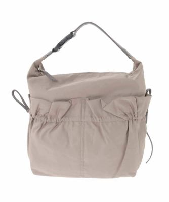 ＜MK MICHEL KLEIN BAG (Women)＞［Ａ４収納可］ギャザーポケットナイロンバッグ