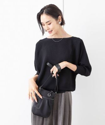 ［撥水加工／軽量／カードポケット付き］レザーポイントミニショルダーバッグ