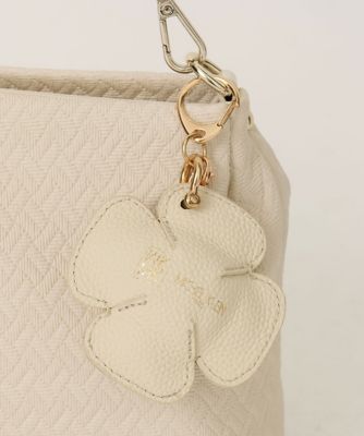 ＜MK MICHEL KLEIN BAG (Women)＞レザークローバーチャーム