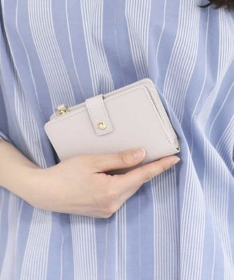 ＜MK MICHEL KLEIN BAG (Women)＞カウレザー二つ折り財布