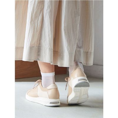 【美品】アシックス　ペダラ23cmウォーキングシューズ2E アイボリー 美品】アシックス ペダラ23cmウォーキングシューズ2E アイボリー