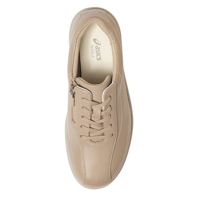 【未使用級】ASICS ペダラ レザー セパレートパン プス 24.5ベージュ ペダラ スポーツ レディース 4E | ASICS WALKING (Women)/アシックス