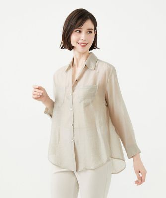 ＜Sybilla (Women)＞ポケットデザインシアーシャツ