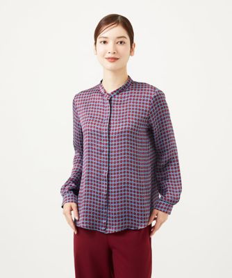 ＜Sybilla (Women)＞ダイヤ柄プリントブラウス