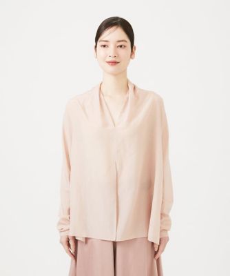 カシュクールブラウス エステータ】シルク混タフタ カシュクールブラウス / 23区 L