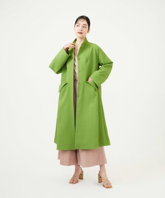 ブラミンク　36麻　シルク　総柄　七分袖カシュクールブラウス　緑 シアーカシュクールブラウス | Sybilla (Women)/シビラ | 三越伊勢丹