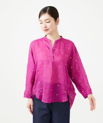 ダイヤ刺繍リネンブラウス | Sybilla (Women)/シビラ | 三越伊勢丹