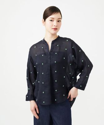ダイヤ刺繍リネンブラウス | Sybilla (Women)/シビラ | 三越伊勢丹