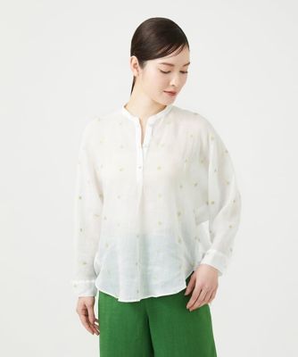 ＜Sybilla (Women)＞ダイヤ刺繍リネンブラウス