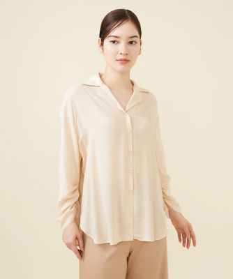【SALE】Sybilla (Women)/シビラ タックスリーブレーヨンブラウス ベージュ82 トップス【三越伊勢丹/公式】